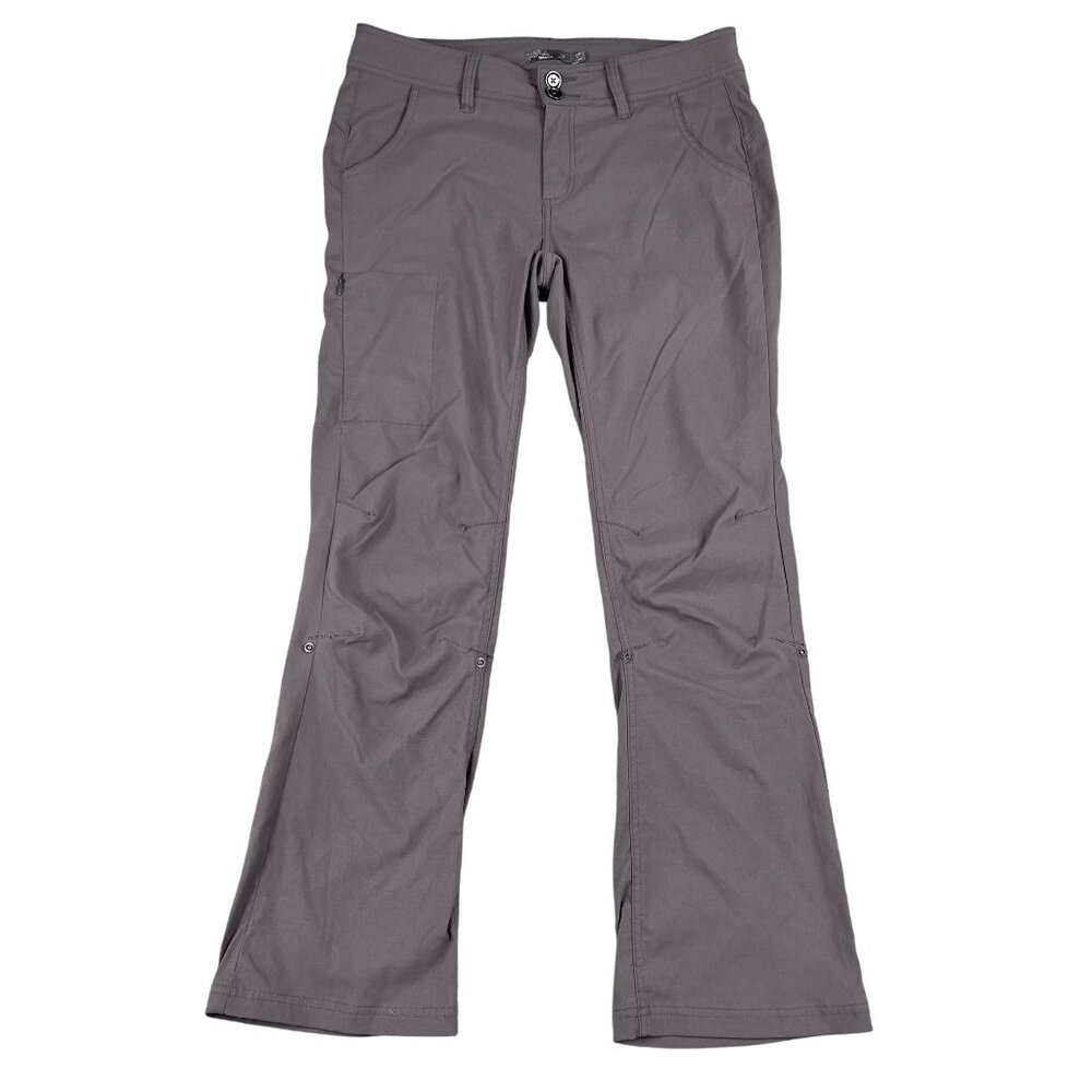 Prana Womens Grey Halle Bootcut Pants Sz 10 Fits 33 x 29